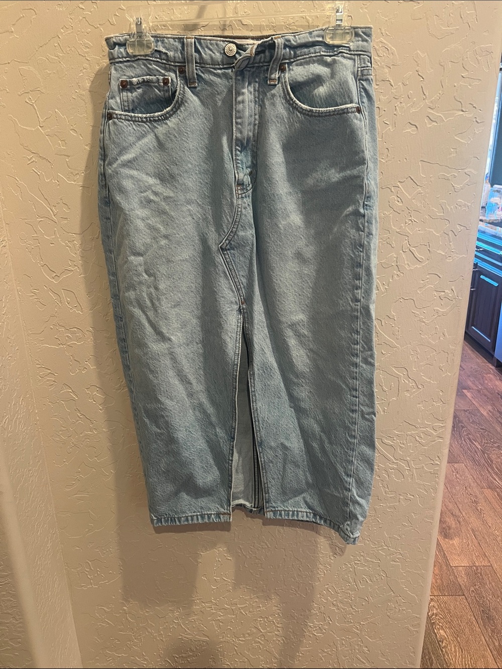 Light Blue Women's Denim Skirt